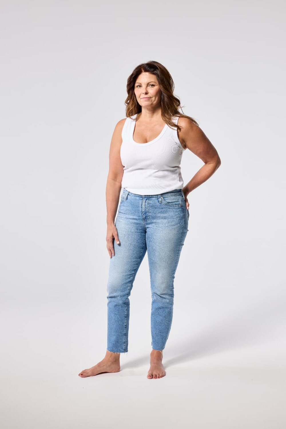 Kari before her goGLOW tan
